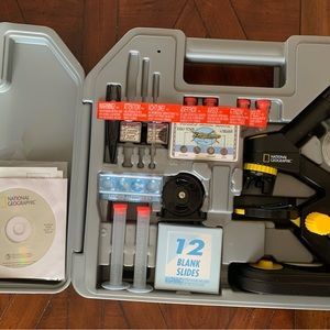 National Geographic die cast microscope set